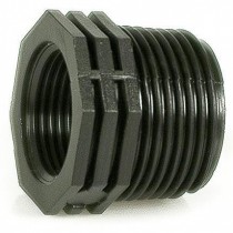 Riduzione in plastica nera attacco Maschio-Femmina 1"¼x3/4" IRRITEC  - La riduzione realizzata in polipropilene nero* con attacc