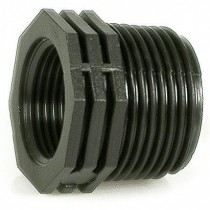 Riduzione in plastica nera attacco Maschio-Femmina 1”¼x1/2" IRRITEC  - La riduzione realizzata in polipropilene nero* con attacc