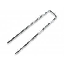Picchetto ad U pacciamatura zincati 17x3,5 cm, spess. filo 3 mm, conf. da 10 pezzi RIBIMEX - Picchetti fissatelo e rete, ad U, 