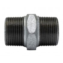 Nipplo in ghisa zincata maschio-maschio 1/8" per acqua, gas e idrocarburi - Usato principalmente negli impianti per la distrib