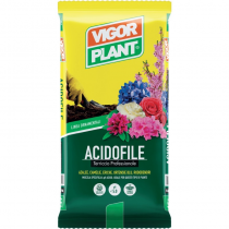 TERRICCIO ACIDOFILE 20lt VIGORPLANT ITALIA  - Azalee, camelie, eriche, ortensie blu, rododendri.La miscelazione di torba bionda 