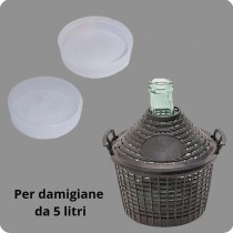 Tappo di ricambio per damigiana in vetro a bocca stretta da 5 litri - Tappo di ricambio in plastica Ø 44 mm per damigiana in v