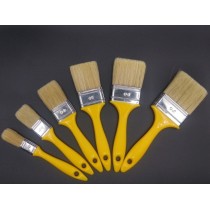 Pennellessa manico plastica pieno-mix setola bionda 40mm per tutti i tipi di smalti e vernici a solvente - Pennellessa da pitt