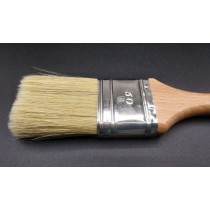 Pennellessa manico Eco Wood con setola bionda professionale 40mm per smalti e vernici a solvente - Pennellessa professionale a