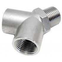 Raccordo ad Y in ottone nichelato attacco Femmina/Femmina/Maschio 1/2" per aria compressa, acqua e olio BRICOITALIANO - Raccord