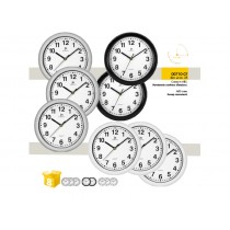 Orologio da parete Lowell 00710 movimento continuo e silenzioso, diametro 25 cm, colore Argento BRICOITALIANO - Orologio da pa