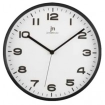 Orologio da parete Lowell 00720 movimento continuo e silenzioso, diametro 30 cm, colore Nero BRICOITALIANO  - Orologio da parete