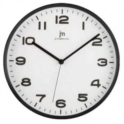 Orologio da parete Lowell 00720 movimento continuo e silenzioso, diametro 30 cm, colore Nero BRICOITALIANO  - Orologio da parete