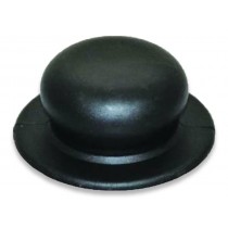 Pomolo nero per coperchi pentolame con salvadita, diametro 50mm - 