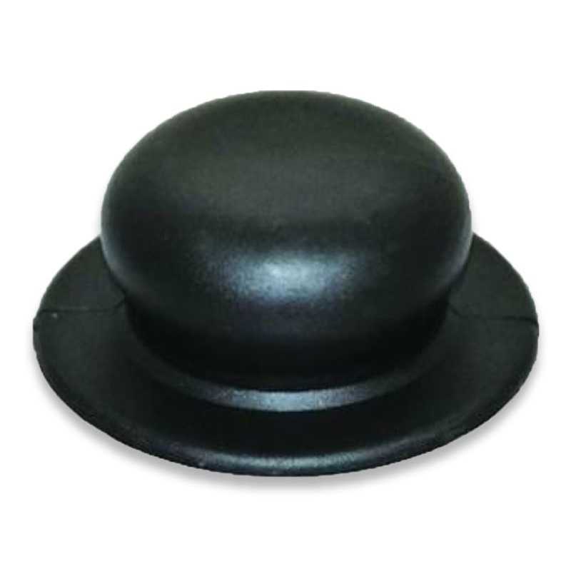 Pomolo nero per coperchi pentolame con salvadita, diametro 50mm - 