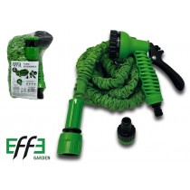 Tubo estensibile EffeGarden 7,5 metri completo di presa rubinetto + raccordi acquastop + lancia regolabile BRICOITALIANO  - Si e