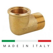 Gomito curva in ottone, attacco Maschio/Femmina 2" per acqua, gas, aria compressa, carburante, olio IBP BANNINGER ITALIA  - Racc