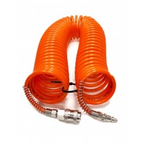 Tubo aria spiralato Rilsan Ø 8x6 con raccordi rapidi 15 metri BRICOITALIANO - Spirale di tubo RILSAN 11 con raccordi rapidi ada