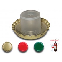Tappi corona Maxitenuta Ø 29mm con sottotappo ALTO CHIUSO, conf. da 200 pezzi BRICOITALIANO  - Tappo corona diametro 29 mm con s