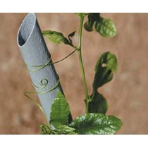 Canna tutore per orto in plastica Ø 27mm, altezza 210cm TENAX  - Canna tutore in plastica riciclata, colore grigioCavo all’inter