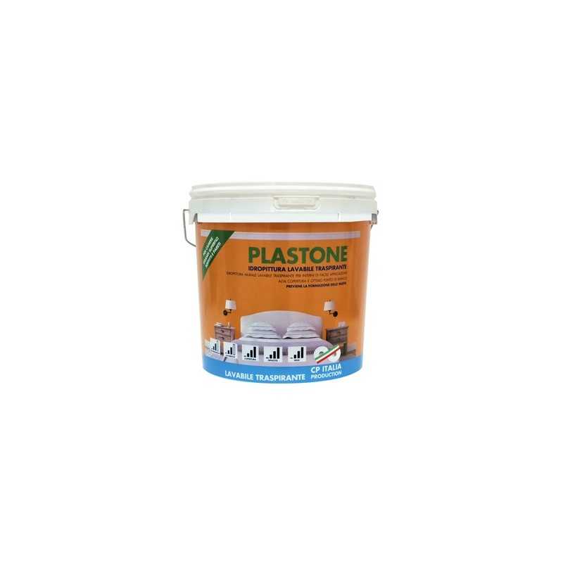 Idropittura lavabile traspirante acrilica per interni PLASTONE 2,5 litri ottima copertura BRICOITALIANO - Idropittura lavabile Idropittura lavabile traspirante acrilica per interni PLASTONE 2,5 litri ottima copertura BRICOITALIANO - Idropittura lavabile