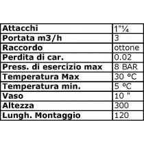 Contenitore per depurazione acqua per cartucce da 10", attacco 1"¼ BRICOITALIANO - 