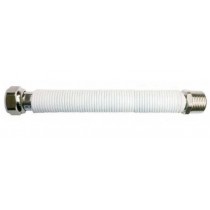 Tubo flessibile UniSuper gas/acqua 1/2" x 3/4" estensibile da 20 a 40cm M.B.M. SRL - Tubo flessibile estensibile bianco Protezi