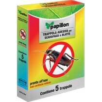 TRAPPOLE ADESIVE PER SCARAFAGGI 5 PZ PAPILLON - 