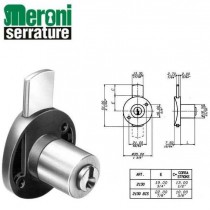 Meroni 2130 serratura da applicare mobile cilindro Ø 20 mm ORO MERONI - 