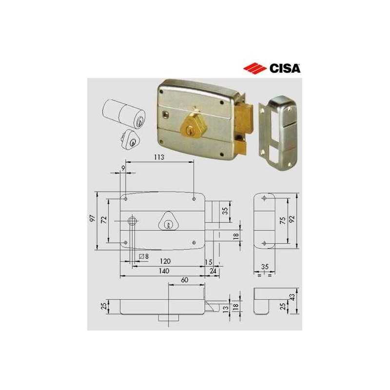 Buy CISA 50471-60-2 SERRATURA APPLICARE SINISTRA 