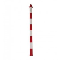 COLONNINA BIANCO-ROSSA PER CATENA SEGNALETICA 90cm - 