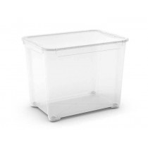 CONTENITORE T-BOX XXL CON RUOTE + COPERCHIO 58x79x43 - 