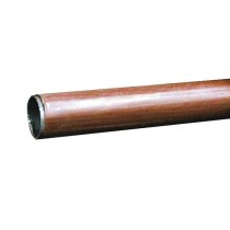 TUBO ARMADIO TONDO PLASTICATO NOCE DN 18 - 