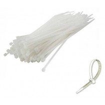 Fascette cablaggio stringicavo fermacavo elettricista Bianche 200x3,6 100P   - ✅ Fascette di cablaggio standard ✅ Materiale: pol