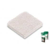 FELTRINI BIANCHI RETTANGOLARI mm 50x100 1pezzo - Il materiale è composto da un non tessuto di fibre sintetiche, impregnato con