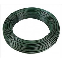 FILO PLASTIFICATO TENSIONE Ø 2,7mm 100mt FILOMAT - Matassa filo zincato rivestito esternamente in PVC verde. Lunghezza 100 metr