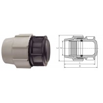 TAPPO FINE LINEA TUBO POLIETILENE PLASSON Ø 32mm PLASSON - I raccordi a compressione BIANCO &amp; NERO PLASSON sono idonei all’