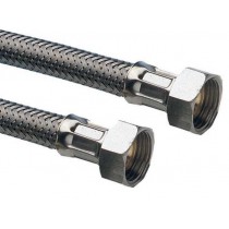 Tubo flessibile acciaio inox attacco FF 3/8" lunghezza 40cm per il collegamento rubinetto COTALI-WATER WORKS S.R.L. - Flessibil