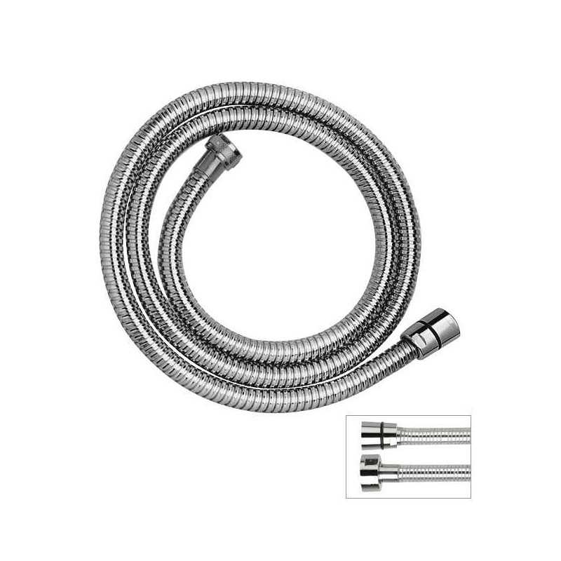 Tubo flessibile per doccia in ottone cromato Aquaviva doppia graffatura girevole anti-torsione 200cm AQUAVIVA - ✅ Tubo doccia i Tubo flessibile per doccia in ottone cromato Aquaviva doppia graffatura girevole anti-torsione 200cm AQUAVIVA - ✅ Tubo doccia i