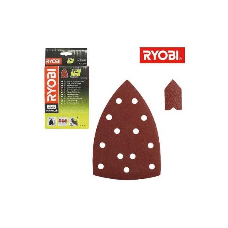 Buy FOGLI ABRASIVI TRIANGOLARI CON VELCRO RYOBI 20 PZ 