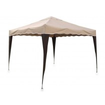 GAZEBO PIEGHEVOLE BEIGE 160g/mq 3x3mt - 