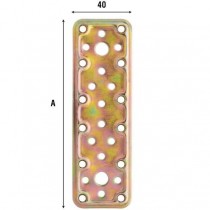 GIUNZIONE DIRITTA 80X40mm SP 2,2mm AL745TR8 ALDEGHI  - 