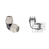 GOMITO PLASSON 90° 32x32 PLASSON  - 