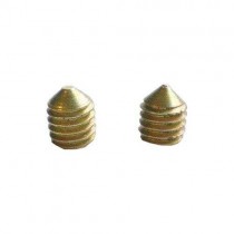 Grani in ferro ottonato per fissaggio maniglie 6x7 mm 2PZ - Copia di grani 6x7 per il blocco delle maniglie.