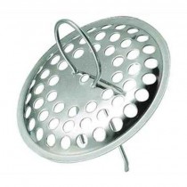 Griglietta inox per lavello Ø 60mm con graffetta assemblata - 
