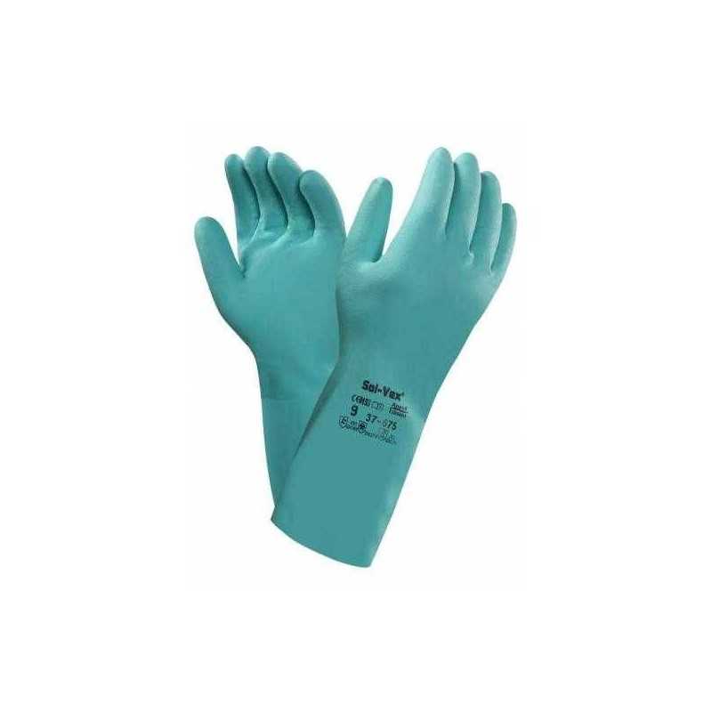 Buy GUANTI NITRILE SOLVEX per sostanze chimiche aggressive 