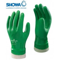 Guanti Showa-600 impermeabili con rivestimento in PVC - 9/L - resistente ai prodotti chimici, grasso e abrasioni SHOWA - ✅ Impe