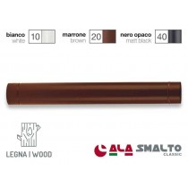 TUBO SMALTATO MARRONE ALA Ø10cm 100cm - 