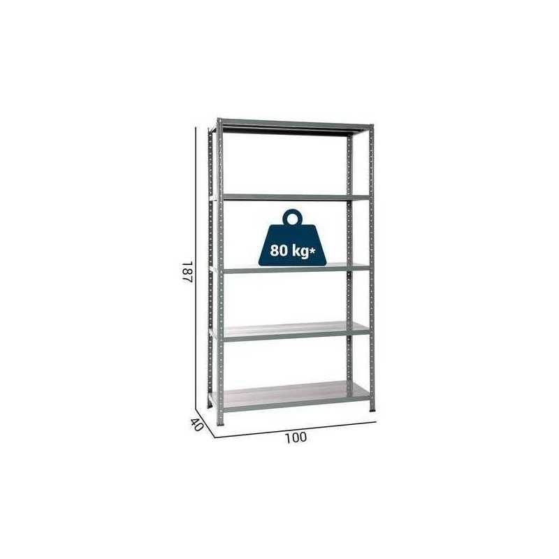 Buy KIT SCAFFALE BULLONE GRIMA 100x40 1R GRIGIO SCURO 