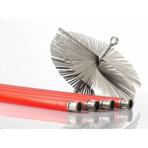 KIT SPAZZACAMINO 5 ASTE DA 140 + SCOVOLO Ø 250mm - 