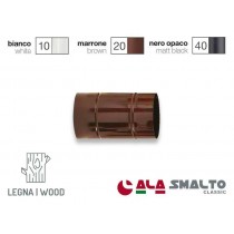 TUBO SMALTATO MARRONE ALA Ø12cm 25cm - 