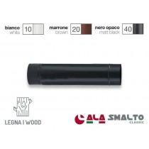 TUBO SMALTATO NERO OPACO ALA Ø12cm 50cm - 