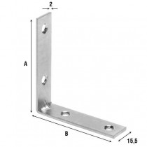 LASTRINA 4 FORI AD ANGOLO 30x30mm AL166AZ33 ALDEGHI  - 