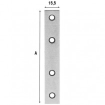 LASTRINA 4 FORI DIRITTA 180x15mm AL165ZB18 ALDEGHI  - 