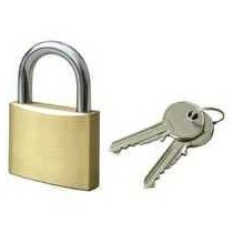 LUCCHETTO OTTONE 50mm POTENT - 